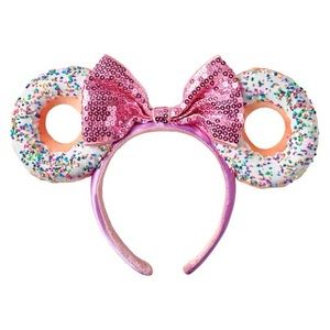 NWT Minnie Mouse Donut Ear Headband for Adults